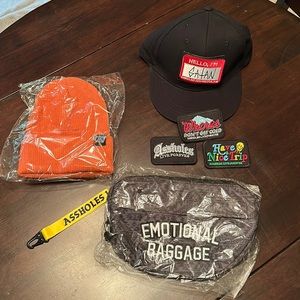 NWT Linda Finegold Accessory Lot Assholes Live Forever Merch